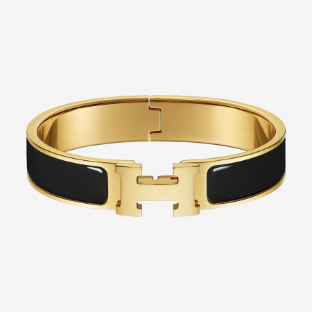 BRATARI CRISTALE - Bratara Dama GoldBlack Bangle