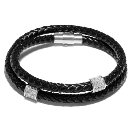 Bratara Piele Dama Brooks White Zircon [0]