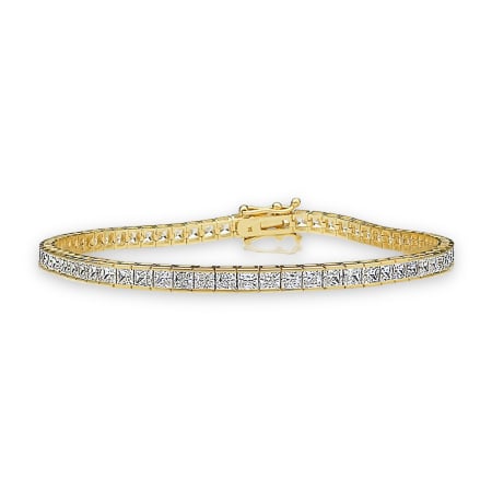 COLECTIE ARGINT - Bratara Tennis Argint 925 Gold Plated 3 MM