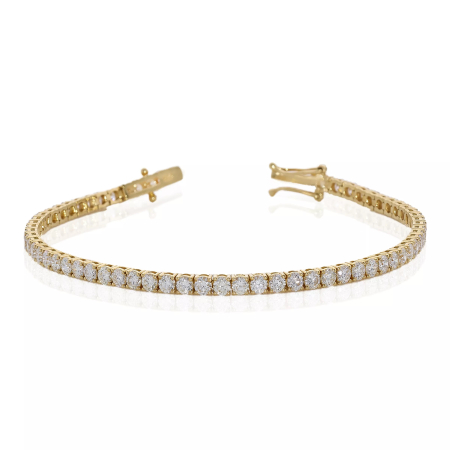 COLECTIE ARGINT - Bratara Tennis Argint 925 Rainbow Gold Plated