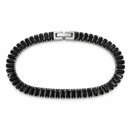BRATARI BARBATI - Bratara Tennis Black Diamonds 5 MM Waterproof