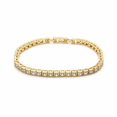 BRATARI LUXURY - Bratara Tennis Gold 14K - 4 MM / 19 CM