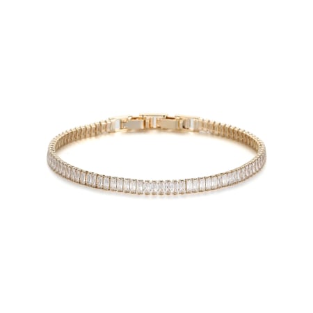 BRATARI LUXURY - Bratara Tennis Gold Crystal - 3 MM / 19 CM