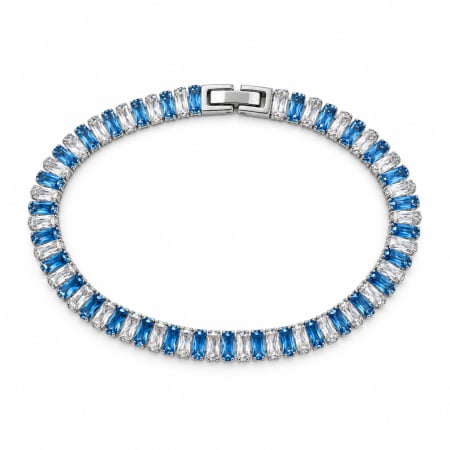 BRATARI BARBATI - Bratara Tennis Navy Diamonds 5 MM Waterproof