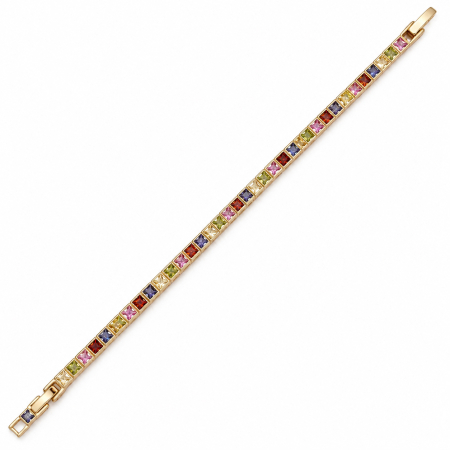 Bratara Tennis Rainbow Diamonds 3 MM / 18 CM [1]