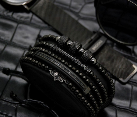 Brooks All Black Set Promaster 5 Zircon Bracelets [5]
