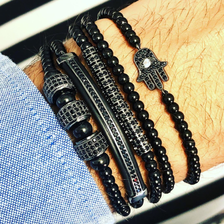 Brooks All Black Set Promaster 5 Zircon Bracelets [1]