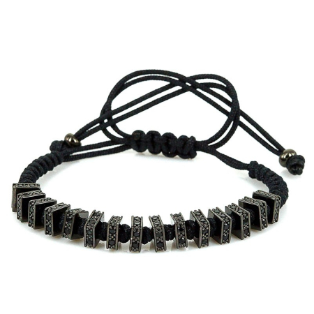 BRATARI LUXURY - Brooks  Black Zircon Bracelet