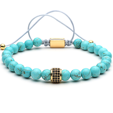 BRATARI PIETRE NATURALE - Brooks Bleu Ciel Natural Stone Charm