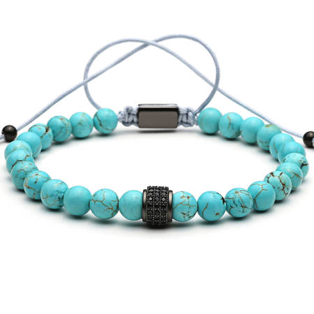 BRATARI PIETRE NATURALE - Brooks Bleu Ciel Natural Stone Charm