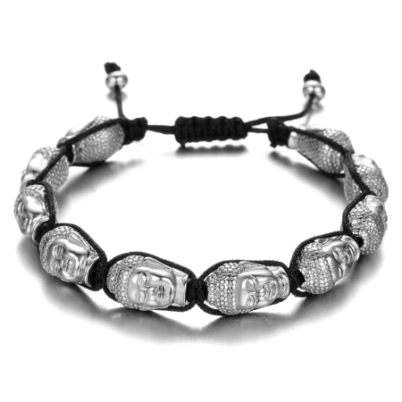PROMOTII BRATARI - Brooks Buddha Head Stainless Steel