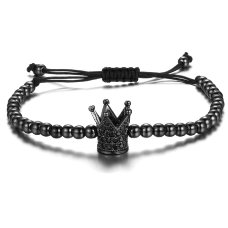 BRATARI LUXURY - Brooks Crown All Black Zircon