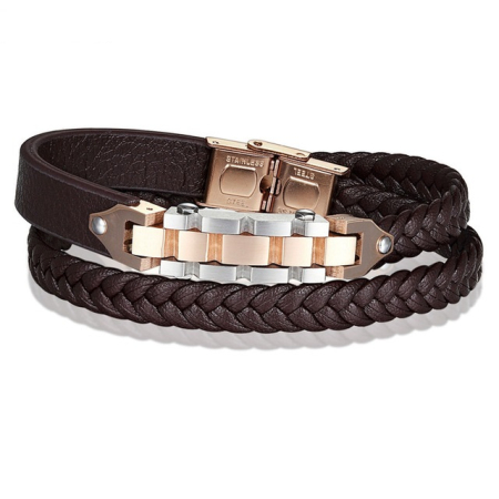 Brooks Double Strap Rose Gold Chainz [0]