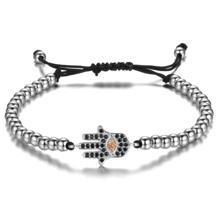 BRATARI - Brooks Fatima Hand Silver Zircon