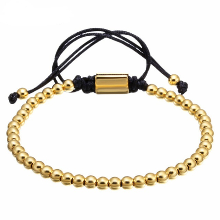 BRATARI BARBATI - Brooks Gold 14K Bead Bracelet