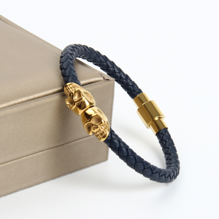 Brooks Gold Skull Plein Leather Made [3]