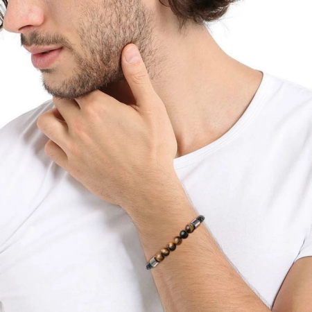 Brooks Leather Urban Design Brown Beads [1]