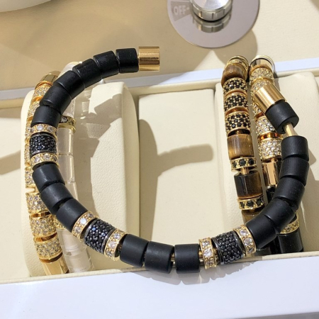 Brooks Luxury Bangle Goldblack Magnus [1]