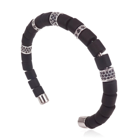BRATARI SEMICERC - Brooks Luxury Bangle Silver Charms