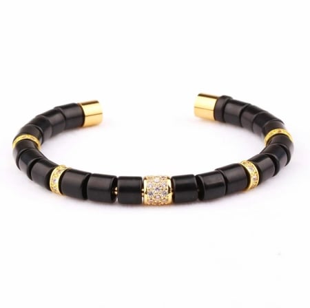 BRATARI SEMICERC - Brooks Luxury Bangle White Zircon Charms