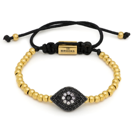 BRATARI LUXURY - Brooks Luxury Black Eye Zircon GOLD