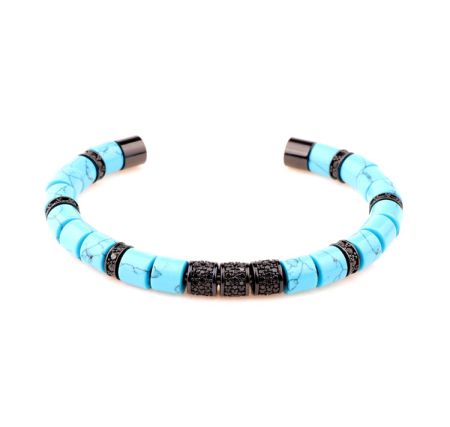 BRATARI SEMICERC - Brooks Luxury Bleu Ciel Zircon Charms