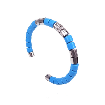 BRATARI SEMICERC - Brooks Luxury Blumarine Bangle CHARMURI SILVER