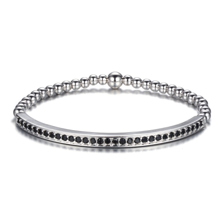 BRATARI CRISTALE - Brooks  Luxury Lady Bangle SILVER