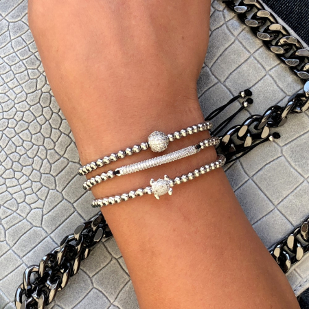 Brooks Luxury Set Silver Tortoise Bracelets [1]