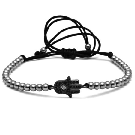 BRATARI BARBATI - Brooks Men Black Fatime Hand