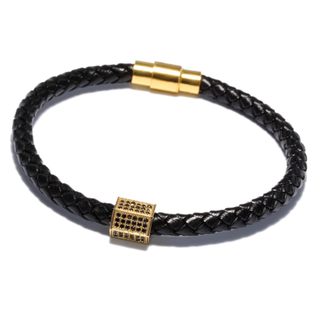 Brooks Men Gold Zircon Hexagon [3]