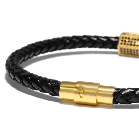 Brooks Men Gold Zircon Hexagon [2]