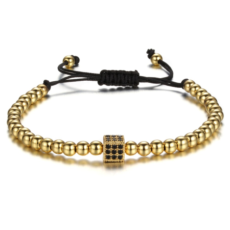 BRATARI BARBATI - Brooks Men Lucky Gold Dice