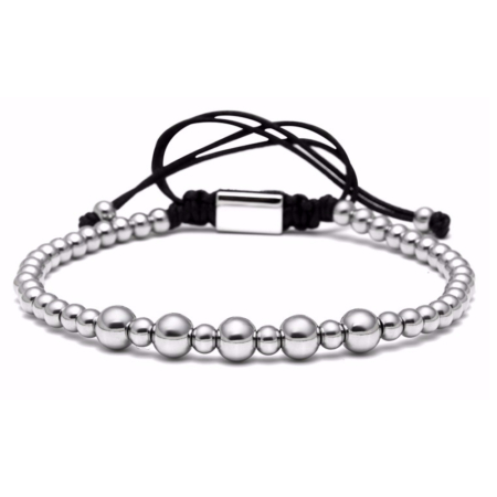 BRATARI BARBATI - Brooks Men Silver Plated Bracelet