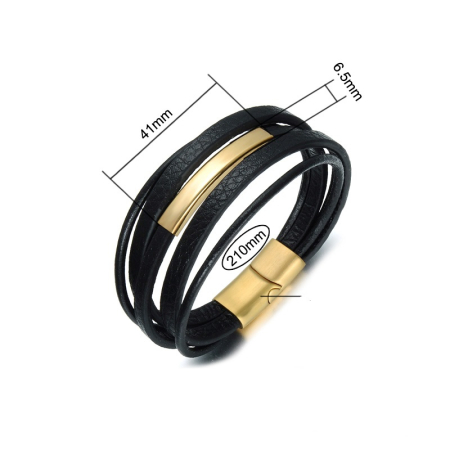 Brooks Multistrap Leather Gold Tube [1]