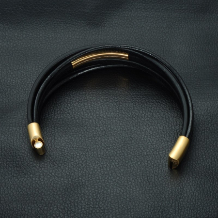 Brooks Multistrap Leather Gold Tube [2]