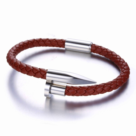 BRATARI PIELE - Brooks Nail Juste Un Clou,Brown 19 CM