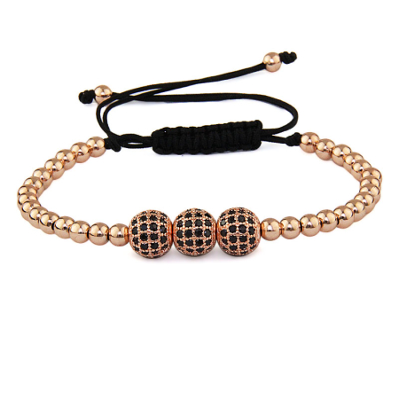 BRATARI - Brooks Rose Gold 14K Zirconia Bracelet