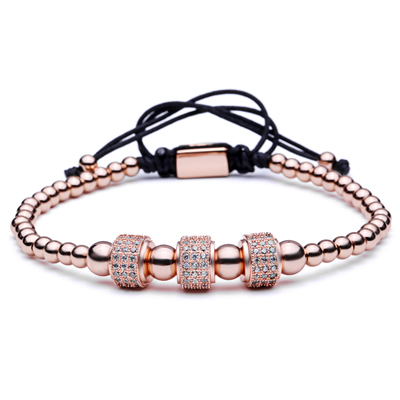 BRATARI - Brooks Rose Gold White Zircons