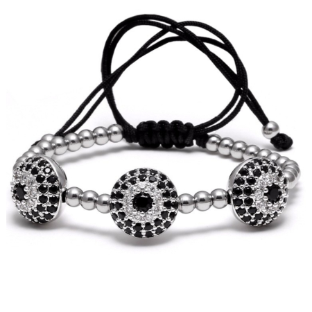 PROMOTII - Brooks Silver 3 Zircon Women Amuleth