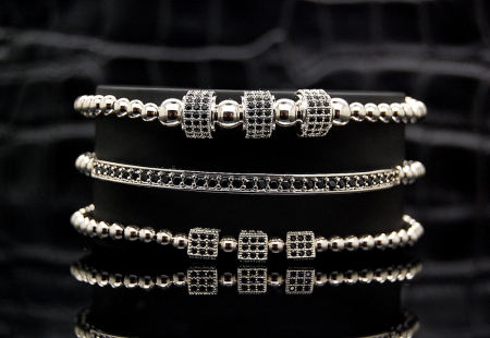 Brooks Silver Set 3 Luxury Bracelets [1]