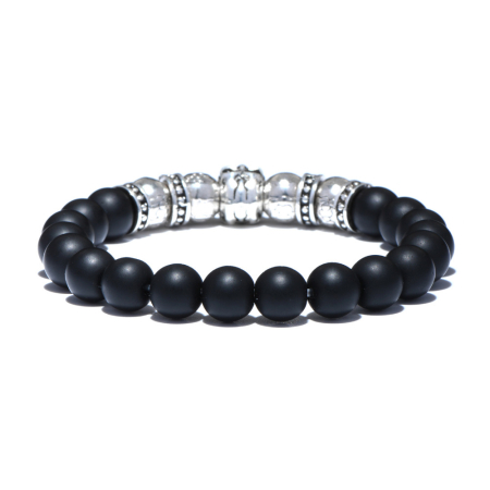 Brooks Silver Skull Black Agate [2]
