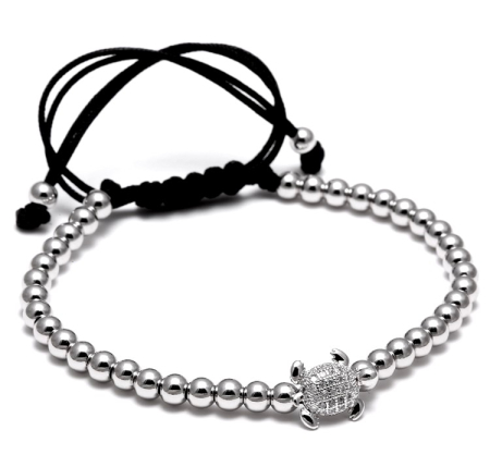 BRATARI - Brooks Silver Tortoise Zirconium