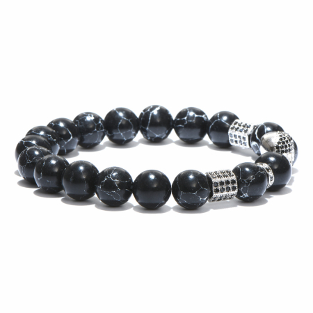 Brooks Skull Black Zircon Natural Stones [1]