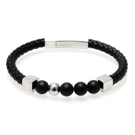 BRATARI PIELE - Brooks Square Stoppers Bracelet 19 CM