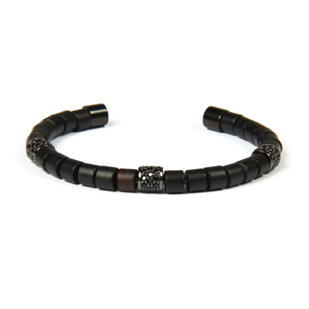 BRATARI SEMICERC - Brooks Zircon All Black Bangle