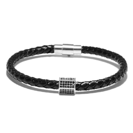 BRATARI PIELE - Brooks Zircon Hexagonal Charm 19 CM
