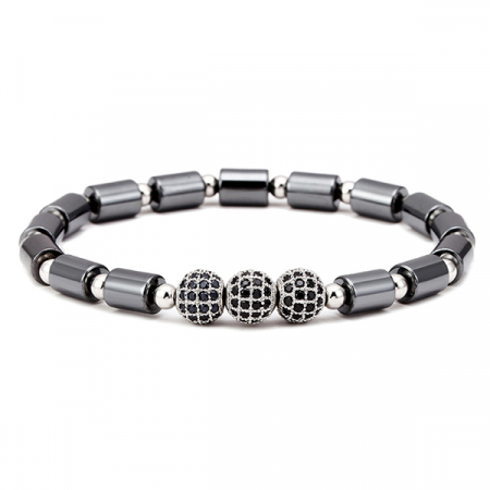 BRATARI PIETRE NATURALE - Brooks Zircon Spherique Black Elements