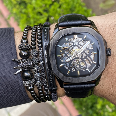 Ceas Brooks Automatic All Black Exquisite Horologerie [2]