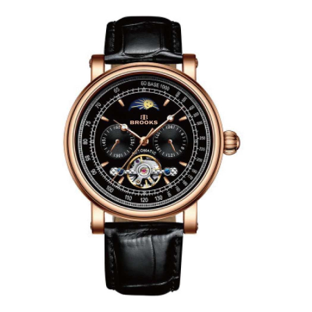 CEASURI BROOKS - Ceas Brooks Automatic Moonphase Tourbillon Complications